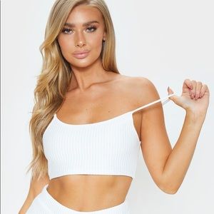 PrettyLittleThing Ribbed Cropped Cami